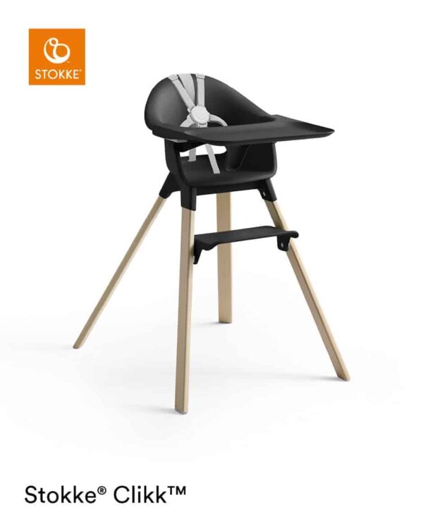 StokkeÂ® Clikkâ¢ Højstol, Black Natural